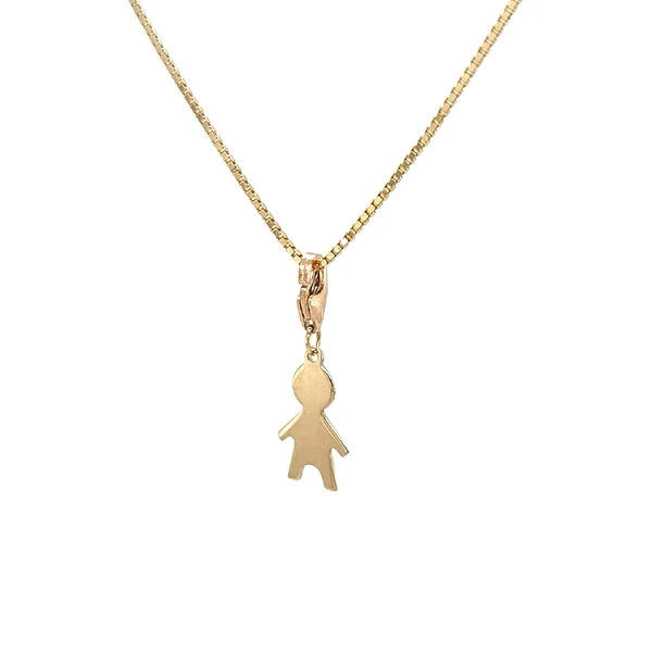 Gold Doll Bracelet Pendant