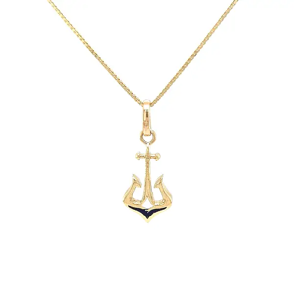 Gold Pendant Anchor