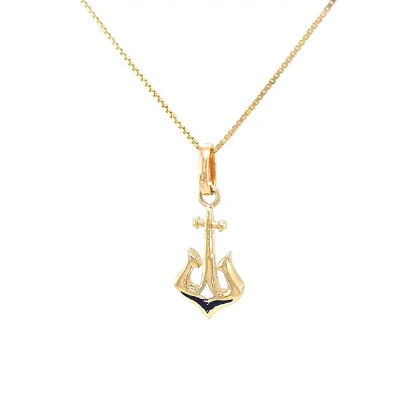 Gold Pendant Anchor