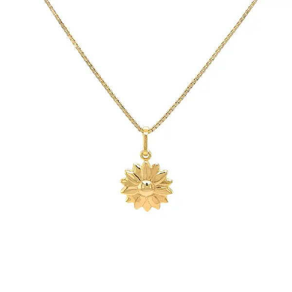 Gold Pendant Flower