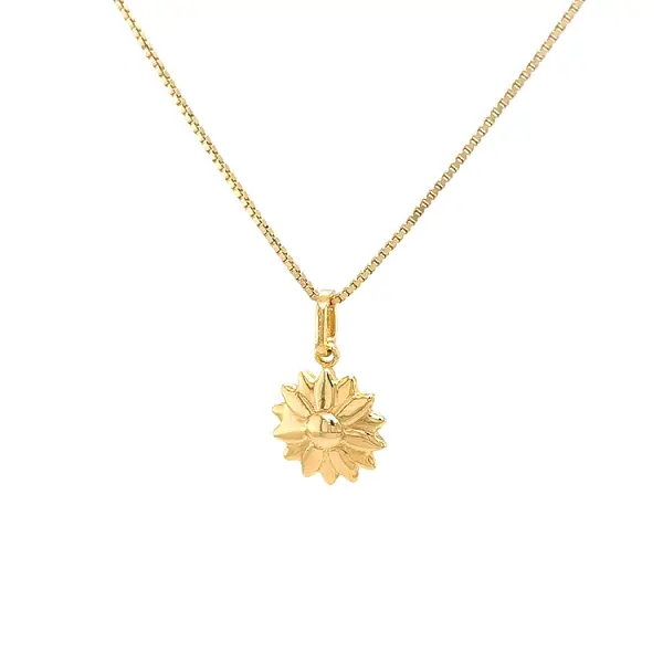 Gold Pendant Flower