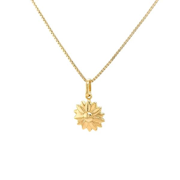 Gold Pendant Flower