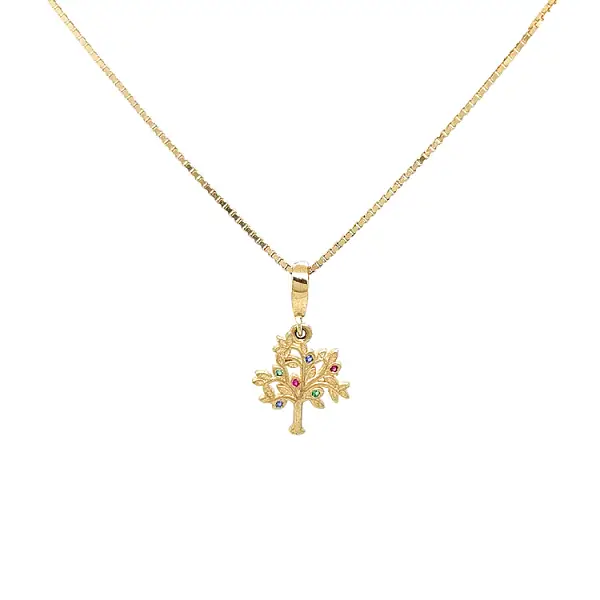 Golden Tree with Colored Stones