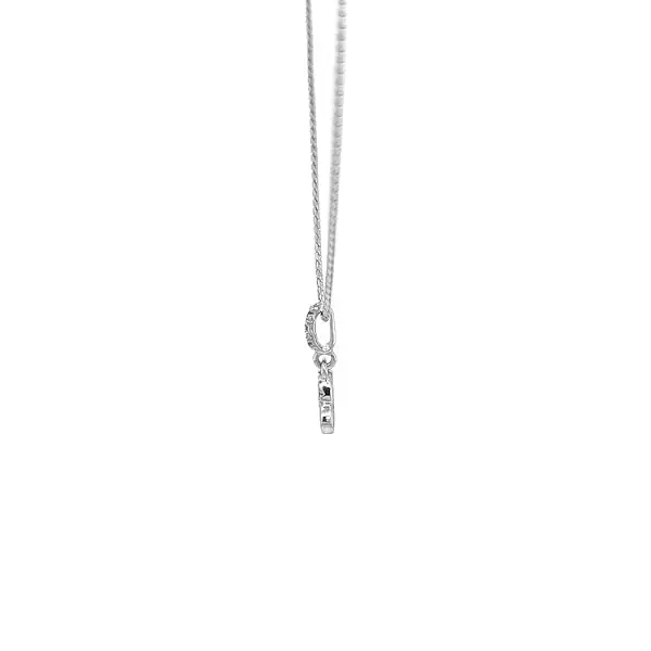 Gold Pendant Heart with Zircons