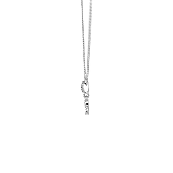 Gold Pendant Heart with Zircons