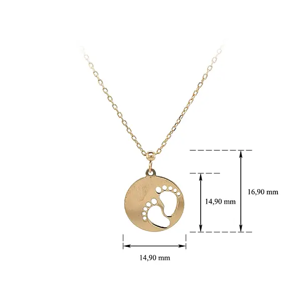 Gold Baby Legs Necklace