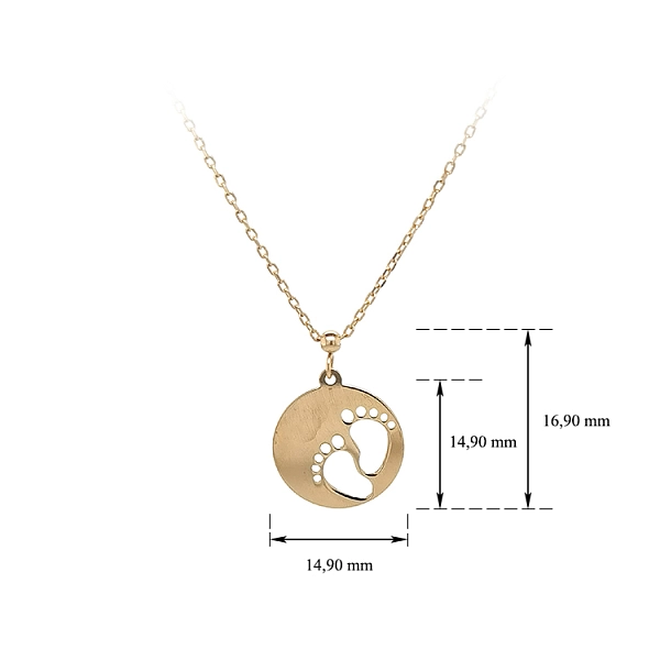 Gold Baby Legs Necklace