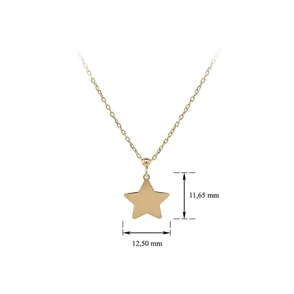 Gold Star Necklace