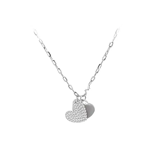 White Gold Heart Necklace