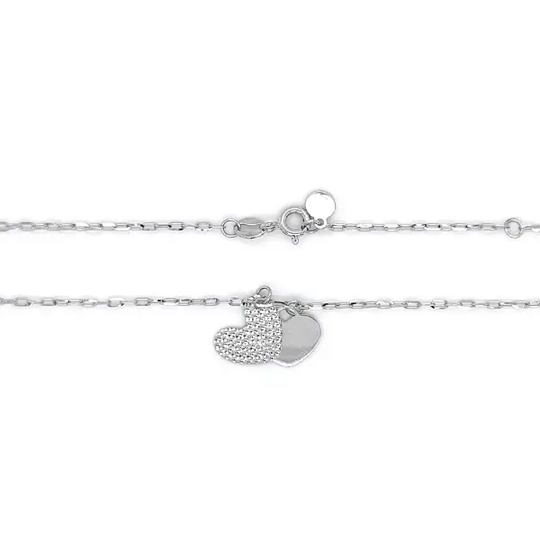 White Gold Heart Necklace