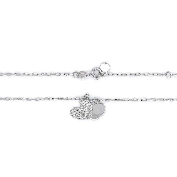 White Gold Heart Necklace