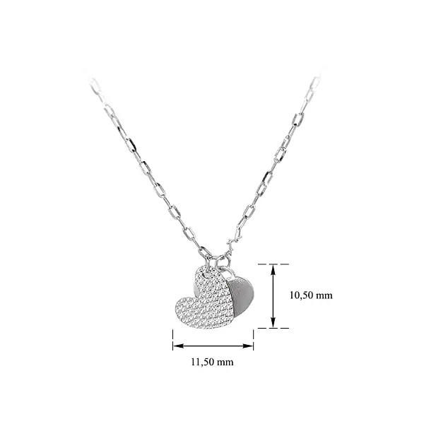 White Gold Heart Necklace