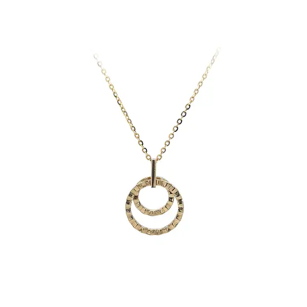 Gold Necklace Circles
