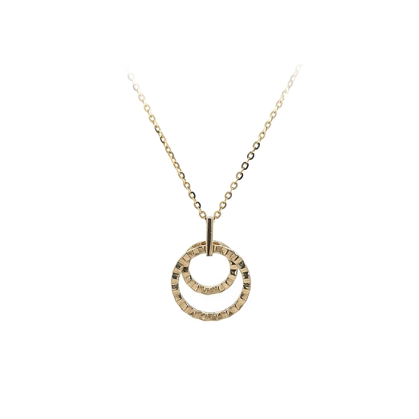 Gold Necklace Circles