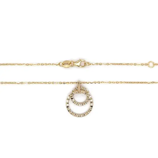 Gold Necklace Circles