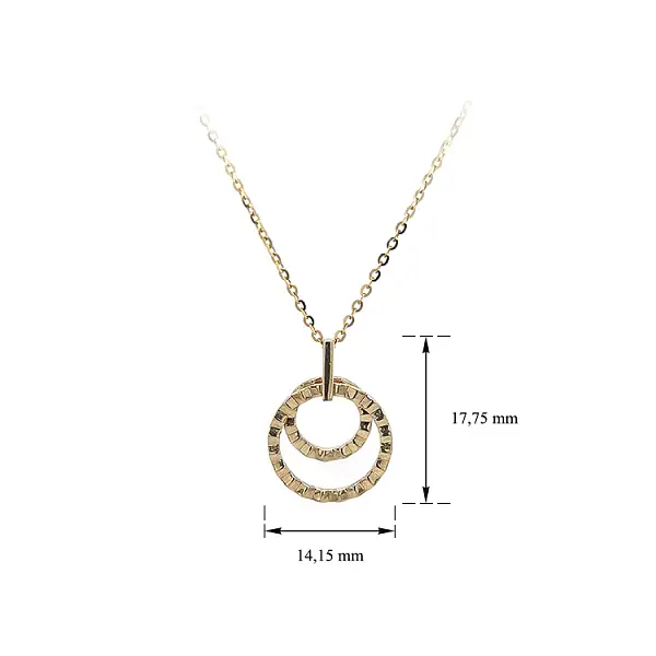 Gold Necklace Circles