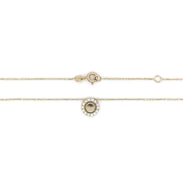 Women's Necklace with Zircons