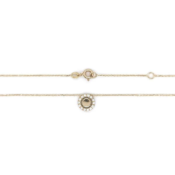 Women's Necklace with Zircons