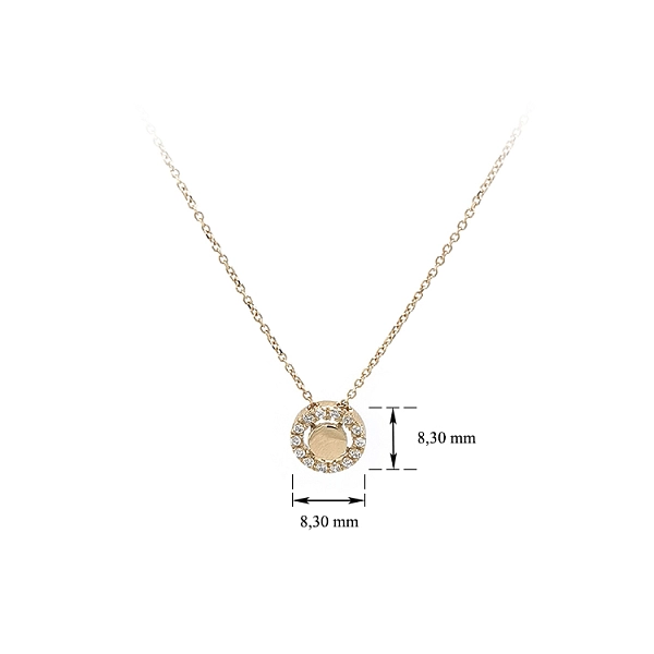 Women's Necklace with Zircons