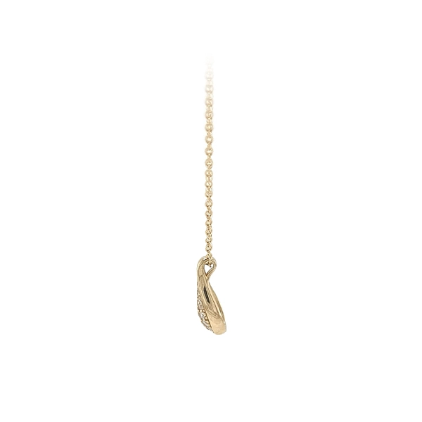 Gold Necklace with Zircons