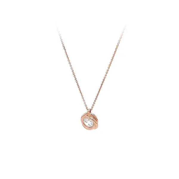 Rose Gold Zircon necklace