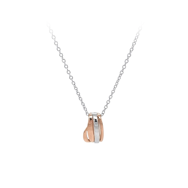 Ladies Necklace made of Combination Gold