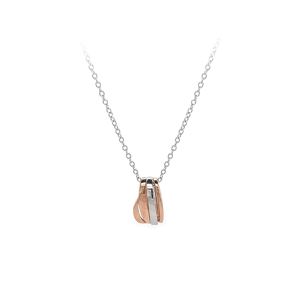 Ladies Necklace made of Combination Gold