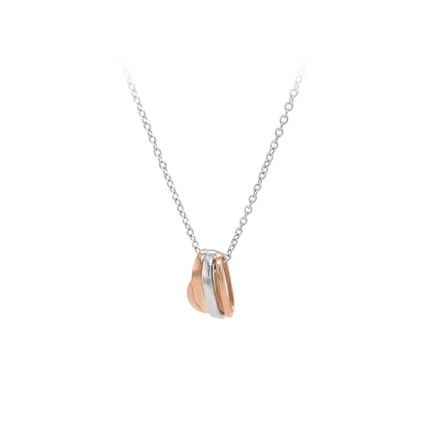 Ladies Necklace made of Combination Gold