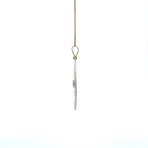 Gold Pendant with Zircons