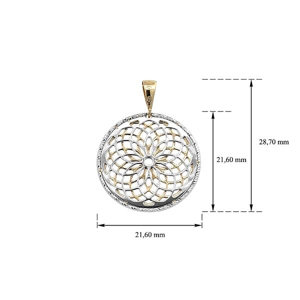 Gold Exclusive Pendant made of Combined Gold