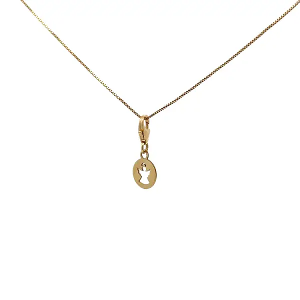 Gold Pendant for Bracelet Little Angel