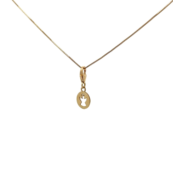 Gold Pendant for Bracelet Little Angel