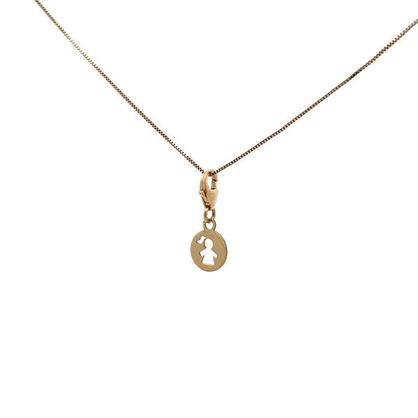 Gold Pendant for Bracelet Little Girl