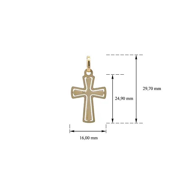 Gold Cross Pendant