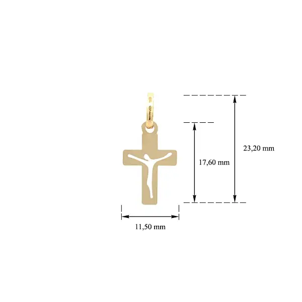 Gold Cross Pendant