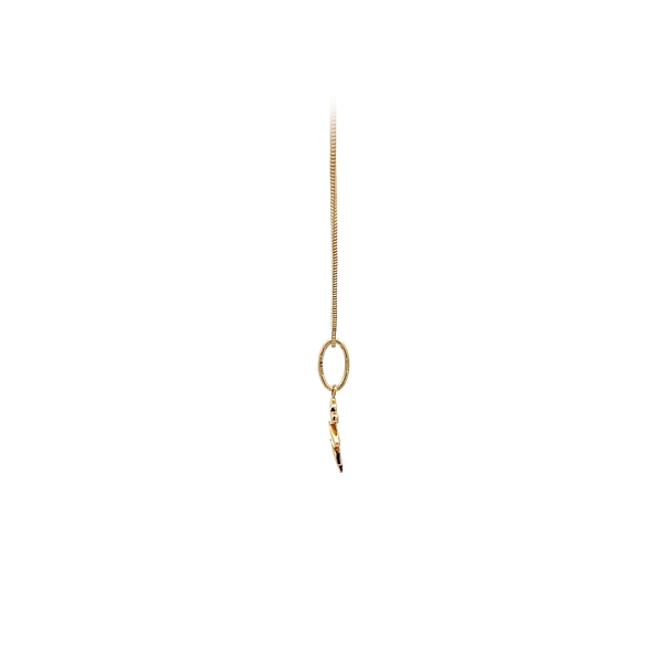 Golden Girl Pendant with Zircon