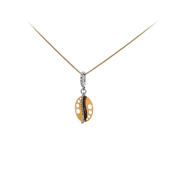 Pendant made of Combination Gold with Zircones