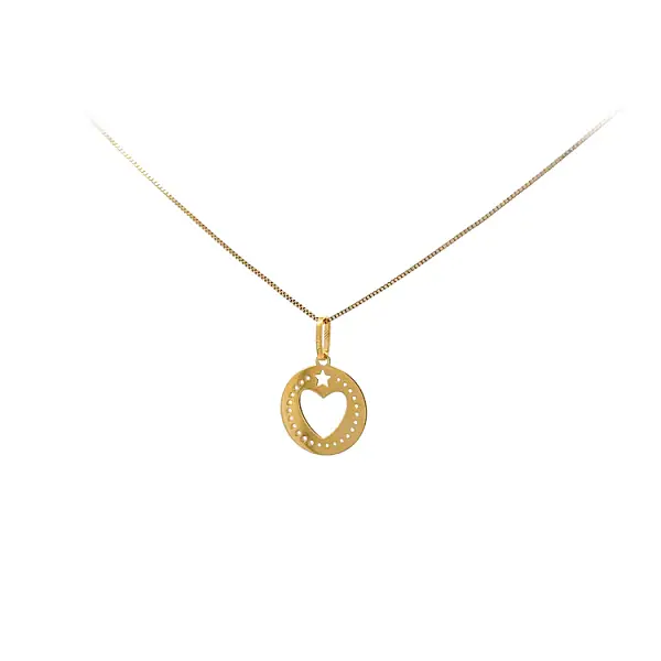 Gold Pendant Heart