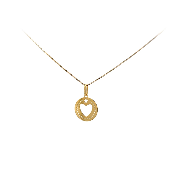 Gold Pendant Heart
