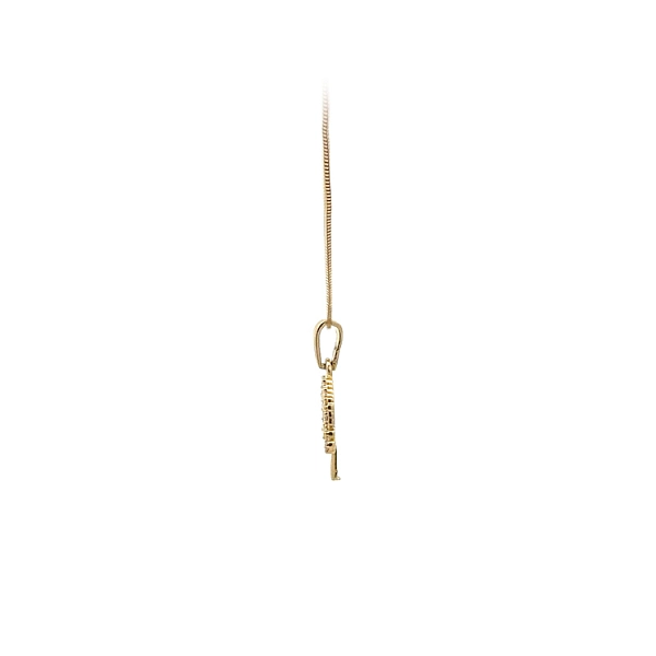Gold Pendant Tree of Life with Zircons
