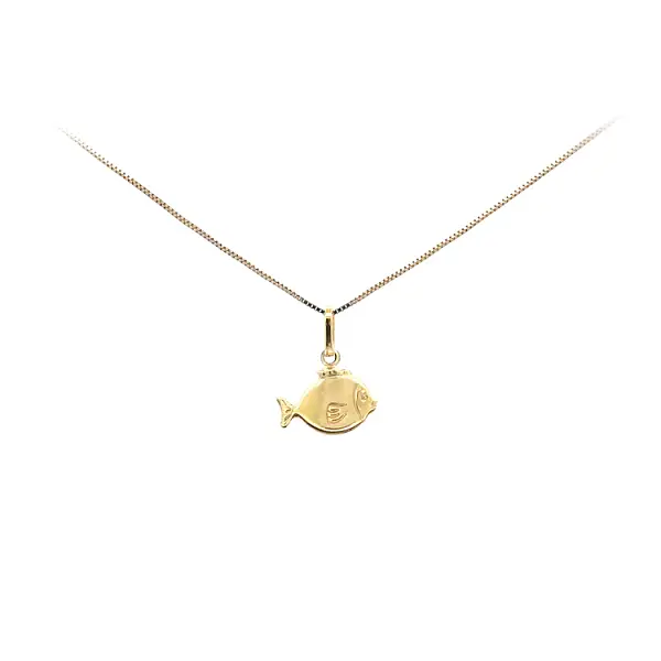 Gold Pendant Fish