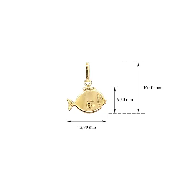 Gold Pendant Fish