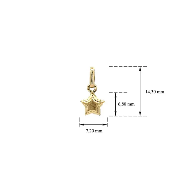 Gold Starfish Pendant