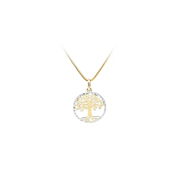 Pendant Tree of Life made of Combination Gold