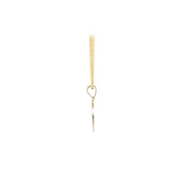 Star and Moon pendant made of Combined Gold
