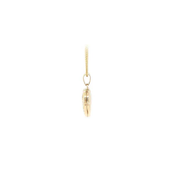 Golden Heart Locket for Photo