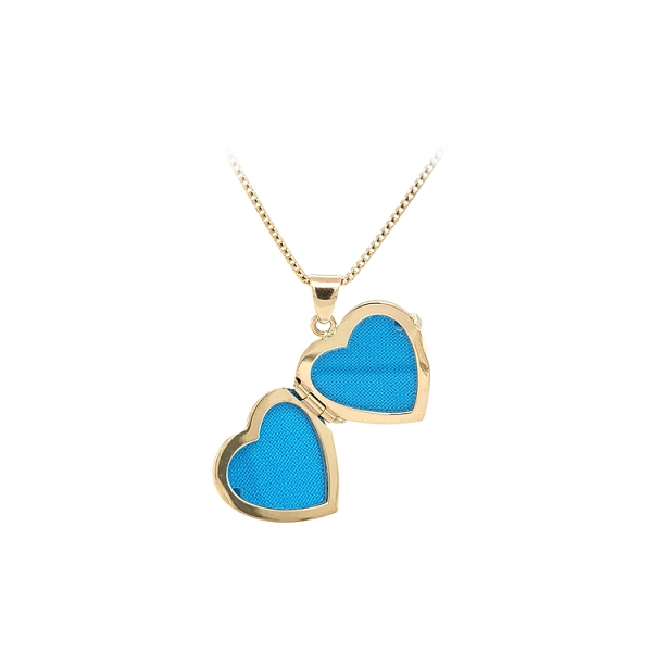 Golden Heart Locket for Photo
