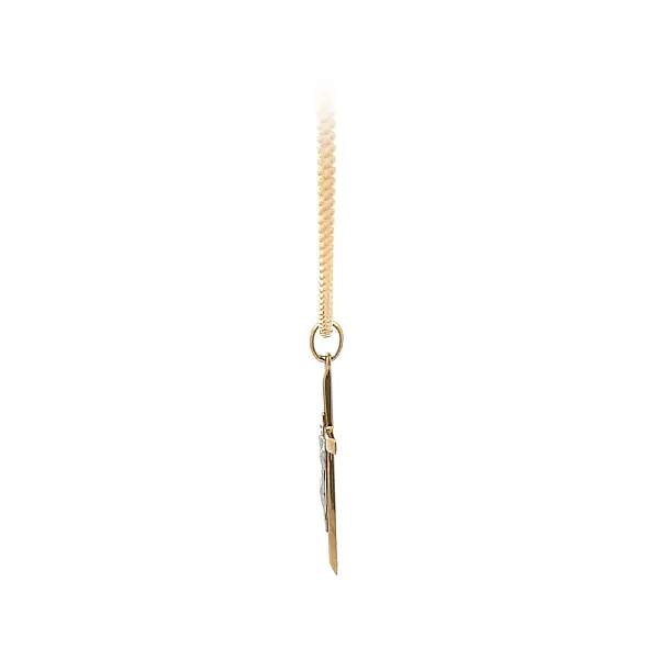 Gold Pendant Cross with Jesus Christ