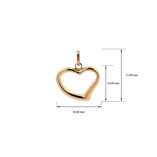 Gold Pendant Heart