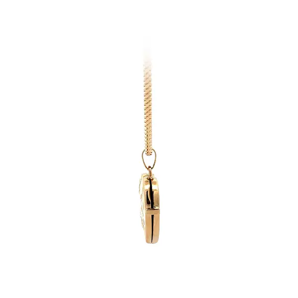 Golden Heart Locket for Photo